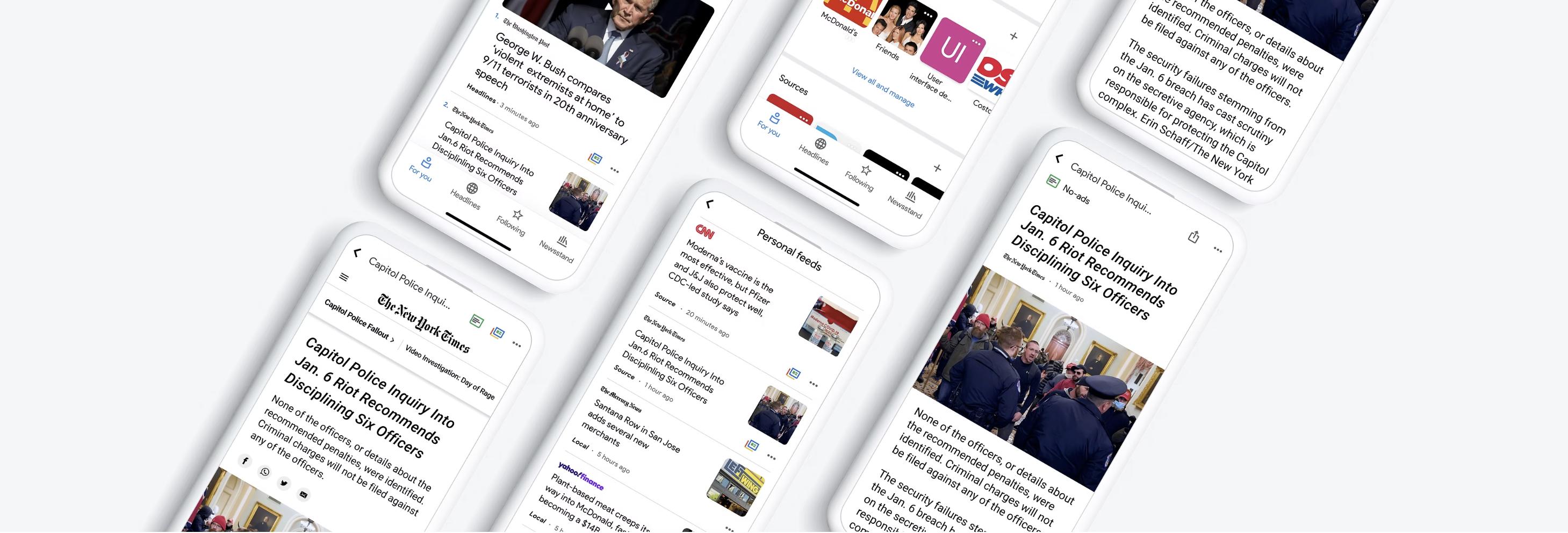 Google News feature designs